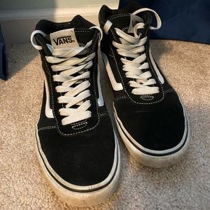 black high top vans